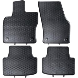 Tappetini compatibili con Volkswagen Tiguan II 2016-2024, su misura in Gomma TPE