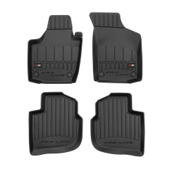 Tappetini per auto Proline 3D compatibili con Skoda Rapid 2012-2019 su misura in gomma | Set di tappetini premium | Materiale TPE durevole | Bordi più alti