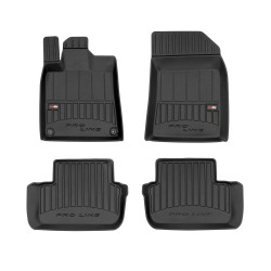 Tappetini per auto Proline 3D compatibili con Peugeot 407 2004-2011 su misura in gomma | Set di tappetini premium | Materiale TPE durevole | Bordi più alti