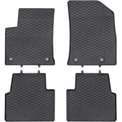 Tappetini per auto Geyer& Hosaja per Opel Crossland X dal 2017 in poi su misura in gomma | Materiale resiste | Superficie antiscivolo | Impermeabile
