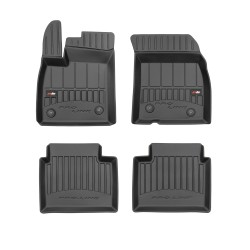 Tappetini per auto Proline 3D compatibili con Ford Focus IV dal 2018 in poi su misura in gomma | Set di tappetini premium | Materiale TPE durevole | Bordi più alti