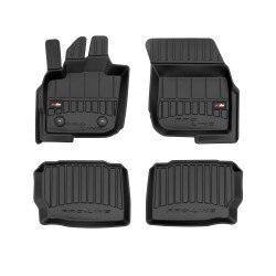 Tappetini per auto Proline 3D compatibili con Ford Mondeo V 2014-2022 su misura in gomma | Note: distanza tra i bottoni 24,5 cm | Set di tappetini premium | Materiale TPE durevole | Bordi più alti