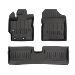 Tappetini per auto Proline 3D compatibili con Toyota Yaris III 2011-2020 su misura in gomma | Note: non compatibile con versione Hybrid | Tipo Auto: Hatchback | Set di tappetini premium | Materiale TPE durevole | Bordi più alti