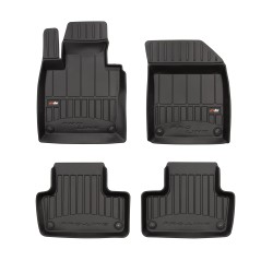 Tappetini per auto Proline 3D compatibili con Volvo XC60 II dal 2017 in poi su misura in gomma | Tipo Auto: SUV | Set di tappetini premium | Materiale TPE durevole | Bordi più alti