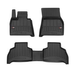 Tappetini per auto Proline 3D compatibili con BMW X5 G05 dal 2018 in poi su misura in gomma | Tipo Auto: SUV | Set di tappetini premium | Materiale TPE durevole | Bordi più alti