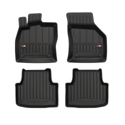 Tappetini per auto Proline 3D compatibili con SEAT Leon IV dal 2020 in poi su misura in gomma | Note: non compatibile con versione Hybrid | Set di tappetini premium | Materiale TPE durevole | Bordi più alti