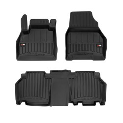 Tappetini per auto Proline 3D compatibili con Mercedes-Benz Citan W415 2012-2021 su misura in gomma | Note: 1° e 2° fila | Tipo Auto: Combivan | Set di tappetini premium | Materiale TPE durevole | Bordi più alti