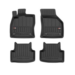 Tappetini per auto Proline 3D compatibili con Volkswagen T-Roc dal 2017 in poi su misura in gomma | Tipo Auto: Crossover | Set di tappetini premium | Materiale TPE durevole | Bordi più alti