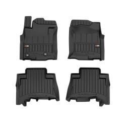 Tappetini per auto Proline 3D compatibili con Toyota Land Cruiser J150 dal 2009 in poi su misura in gomma | Tipo Auto: Off-road | Set di tappetini premium | Materiale TPE durevole | Bordi più alti