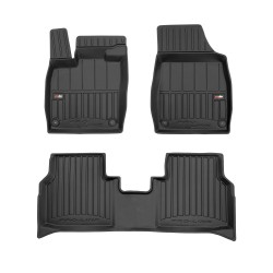 Tappetini per auto Proline 3D compatibili con Skoda Enyaq iV dal 2020 in poi su misura in gomma | Tipo Auto: Crossover | Set di tappetini premium | Materiale TPE durevole | Bordi più alti