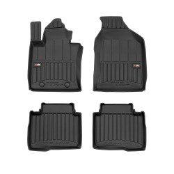 Tappetini per auto Proline 3D compatibili con SsangYong Musso dal 2018 in poi su misura in gomma | Tipo Auto: Pickup | Set di tappetini premium | Materiale TPE durevole | Bordi più alti