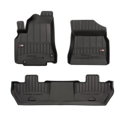 Tappetini per auto Proline 3D compatibili con Citroën Berlingo II 2008-2018 su misura in gomma | Tipo Auto: Combivan | Set di tappetini premium | Materiale TPE durevole | Bordi più alti