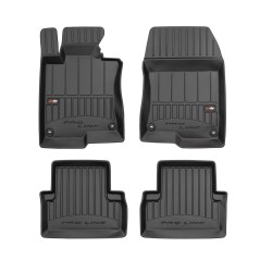 Tappetini per auto Proline 3D compatibili con Honda Accord VIII 2008-2015 su misura in gomma | Set di tappetini premium | Materiale TPE durevole | Bordi più alti