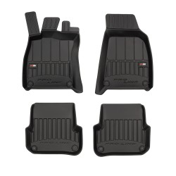 Tappetini per auto Proline 3D compatibili con Audi A6 C6 2004-2011 su misura in gomma | Note: pre-facelift | Set di tappetini premium | Materiale TPE durevole | Bordi più alti