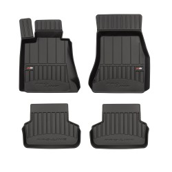 Tappetini per auto Proline 3D compatibili con BMW Serie 5 G30 dal 2017 in poi su misura in gomma | Tipo Auto: Berlina | Set di tappetini premium | Materiale TPE durevole | Bordi più alti