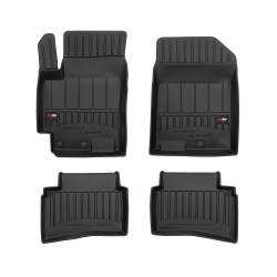 Tappetini per auto Proline 3D compatibili con Kia Rio IV dal 2016 in poi su misura in gomma | Note: pre-facelift | Set di tappetini premium | Materiale TPE durevole | Bordi più alti