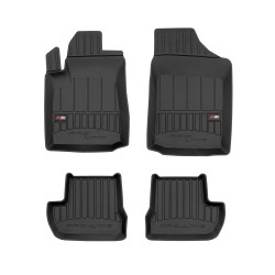 Tappetini per auto Proline 3D compatibili con Citroën C2 2003-2009 su misura in gomma | Tipo Auto: Hatchback | Set di tappetini premium | Materiale TPE durevole | Bordi più alti