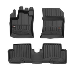 Tappetini per auto Proline 3D compatibili con Dacia Lodgy 2012-2022 su misura in gomma | Tipo Auto: Minivan | Set di tappetini premium | Materiale TPE durevole | Bordi più alti