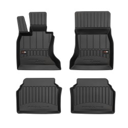 Tappetini per auto Proline 3D compatibili con BMW Serie 5 Gran Turismo F07 2009-2017 su misura in gomma | Note: liftback, non compatibile con versione xDrive | Set di tappetini premium | Materiale TPE durevole | Bordi più alti