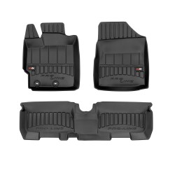 Tappetini per auto Proline 3D compatibili con Toyota Yaris II 2005-2011 su misura in gomma | Set di tappetini premium | Materiale TPE durevole | Bordi più alti
