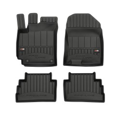 Tappetini per auto Proline 3D compatibili con Hyundai Kona dal 2017 in poi su misura in gomma | Tipo Auto: Crossover | Set di tappetini premium | Materiale TPE durevole | Bordi più alti