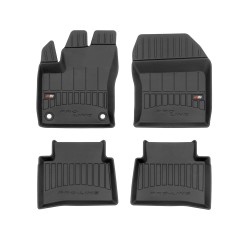 Tappetini per auto Proline 3D compatibili con Toyota Prius IV dal 2015 in poi su misura in gomma | Note: liftback | Set di tappetini premium | Materiale TPE durevole | Bordi più alti