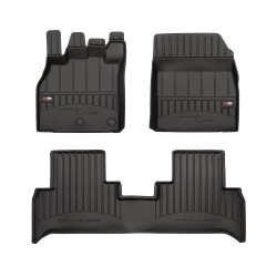 Tappetini per auto Proline 3D compatibili con Renault Grand Scenic II 2009-2016 su misura in gomma | Tipo Auto: Minivan | Set di tappetini premium | Materiale TPE durevole | Bordi più alti