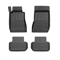 Tappetini per auto Proline 3D compatibili con Mercedes-Benz CLK C209 2002-2009 su misura in gomma | Tipo Auto: Coupé | Set di tappetini premium | Materiale TPE durevole | Bordi più alti