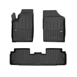 Tappetini per auto Proline 3D compatibili con Peugeot Partner I 1996-2010 su misura in gomma | Tipo Auto: Combivan | Set di tappetini premium | Materiale TPE durevole | Bordi più alti
