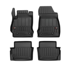 Tappetini per auto Proline 3D compatibili con Mazda 2 II 2007-2014 su misura in gomma | Set di tappetini premium | Materiale TPE durevole | Bordi più alti