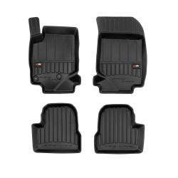 Tappetini per auto Proline 3D compatibili con Opel Corsa F dal 2019 in poi su misura in gomma | Tipo Auto: Hatchback | Set di tappetini premium | Materiale TPE durevole | Bordi più alti