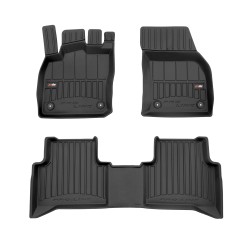 Tappetini per auto Proline 3D compatibili con Volkswagen Touran II dal 2015 in poi su misura in gomma | Tipo Auto: Minivan | Set di tappetini premium | Materiale TPE durevole | Bordi più alti