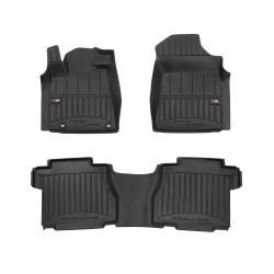 Tappetini per auto Proline 3D compatibili con Toyota Tundra 2010-2015 su misura in gomma | Tipo Auto: Pickup | Set di tappetini premium | Materiale TPE durevole | Bordi più alti
