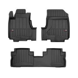 Tappetini per auto Proline 3D compatibili con Honda CR-V III 2006-2011 su misura in gomma | Tipo Auto: SUV | Set di tappetini premium | Materiale TPE durevole | Bordi più alti