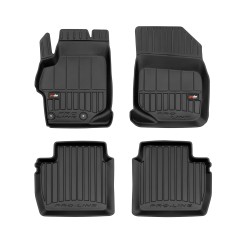 Tappetini per auto Proline 3D compatibili con Citroën C-Elysée II dal 2012 in poi su misura in gomma | Tipo Auto: Berlina | Set di tappetini premium | Materiale TPE durevole | Bordi più alti