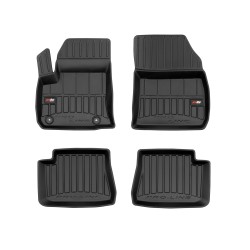Tappetini per auto Proline 3D compatibili con Opel Corsa-e dal 2019 in poi su misura in gomma | Tipo Auto: Hatchback | Set di tappetini premium | Materiale TPE durevole | Bordi più alti