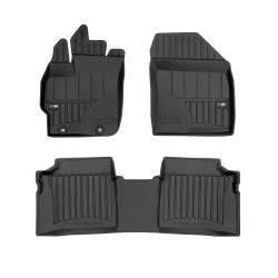 Tappetini per auto Proline 3D compatibili con Toyota Prius III 2009-2015 su misura in gomma | Note: liftback | Set di tappetini premium | Materiale TPE durevole | Bordi più alti