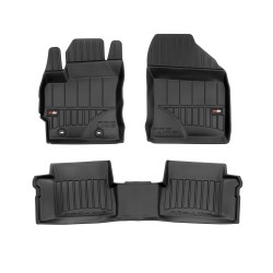 Tappetini per auto Proline 3D compatibili con Toyota Auris II 2012-2018 su misura in gomma | Set di tappetini premium | Materiale TPE durevole | Bordi più alti