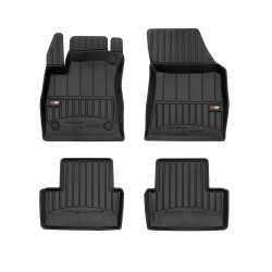 Tappetini per auto Proline 3D compatibili con Renault Megane IV dal 2016 in poi su misura in gomma | Note: non compatibile con versione Coupé | Set di tappetini premium | Materiale TPE durevole | Bordi più alti