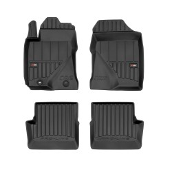 Tappetini per auto Proline 3D compatibili con Toyota Corolla IX 2001-2007 su misura in gomma | Note: 1° fila, con ventole riscaldamento sotto sedili  | Set di tappetini premium | Materiale TPE durevole | Bordi più alti