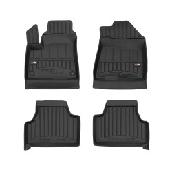 Tappetini per auto Proline 3D compatibili con Kia Soul EV II dal 2019 in poi su misura in gomma | Tipo Auto: Crossover | Set di tappetini premium | Materiale TPE durevole | Bordi più alti