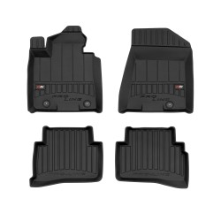 Tappetini per auto Proline 3D compatibili con Hyundai Tucson III 2015-2020 su misura in gomma | Note: con tendi cintura dietro al sedile del guidatore | Tipo Auto: SUV | Set di tappetini premium | Materiale TPE durevole | Bordi più alti