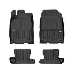 Tappetini per auto Proline 3D compatibili con Honda CR-Z 2010-2016 su misura in gomma | Tipo Auto: Hatchback | Set di tappetini premium | Materiale TPE durevole | Bordi più alti