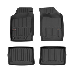 Tappetini per auto Proline 3D compatibili con Renault Thalia I 1999-2008 su misura in gomma | Tipo Auto: Berlina | Set di tappetini premium | Materiale TPE durevole | Bordi più alti