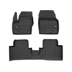 Tappetini per auto Proline 3D compatibili con Ford Grand C-Max 2010-2019 su misura in gomma | Note: distanza tra i bottoni 25,5 cm | Tipo Auto: Minivan | Set di tappetini premium | Materiale TPE durevole | Bordi più alti