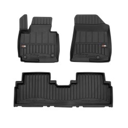 Tappetini per auto Proline 3D compatibili con Kia Carens IV 2013-2019 su misura in gomma | Tipo Auto: Minivan | Set di tappetini premium | Materiale TPE durevole | Bordi più alti