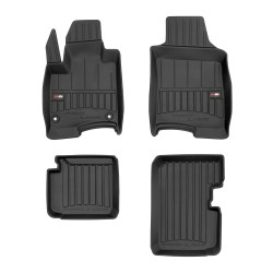 Tappetini per auto Proline 3D compatibili con Fiat Panda III dal 2011 in poi su misura in gomma | Note: Hybrid | Tipo Auto: Hatchback | Set di tappetini premium | Materiale TPE durevole | Bordi più alti
