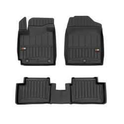 Tappetini per auto Proline 3D compatibili con Kia Picanto III dal 2017 in poi su misura in gomma | Tipo Auto: Hatchback | Set di tappetini premium | Materiale TPE durevole | Bordi più alti