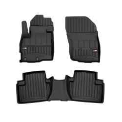 Tappetini per auto Proline 3D compatibili con Mitsubishi Outlander II 2006-2012 su misura in gomma | Tipo Auto: SUV | Set di tappetini premium | Materiale TPE durevole | Bordi più alti