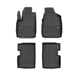 Tappetini per auto Proline 3D compatibili con Ford Ka II 2008-2016 su misura in gomma | Note: distanza tra i bottoni sul lato del guidatore 28,5 cm | Tipo Auto: Hatchback | Set di tappetini premium | Materiale TPE durevole | Bordi più alti